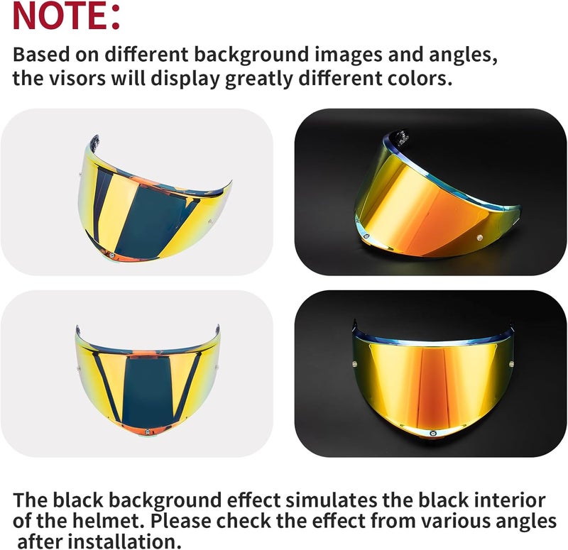 psler Helmet Visor for K6 K6s - K6 K6 s Visor Helmet Face Shield Helmet Accessories Replacement for K6 K6s,Deep Red - Image 2